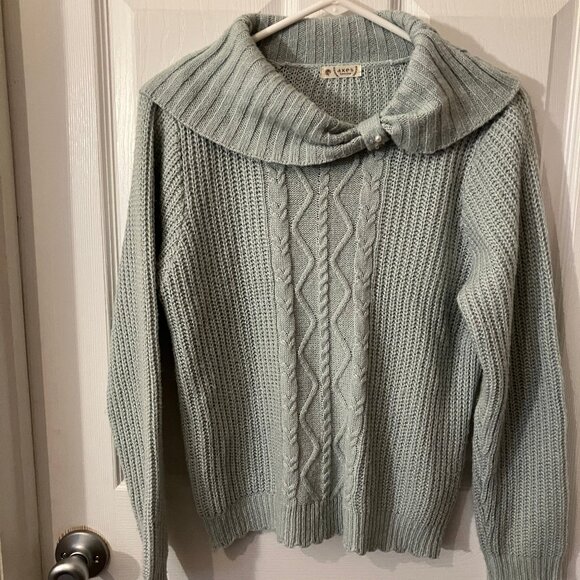 Axes Femme Women's Blue Sweater Pullover Top Size M - Picture 1 of 13